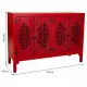 Aparador Alexandra House Living Rojo Madera de abeto Madera MDF 40 x 86 x 120 cm