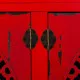 Aparador Alexandra House Living Rojo Madera de abeto Madera MDF 40 x 86 x 120 cm