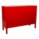Aparador Alexandra House Living Rojo Madera de abeto Madera MDF 40 x 86 x 120 cm