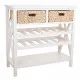 Aparador Alexandra House Living Blanco Cuerda Madera MDF 86 x 38 x 88 cm