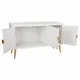 Aparador Alexandra House Living Blanco Dorado Madera MDF 41 x 71 x 120 cm