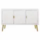 Aparador Alexandra House Living Blanco Dorado Madera MDF 41 x 71 x 120 cm