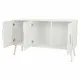Sideboard Alexandra House Living White Silver Bamboo MDF Wood 41 x 71 x 120 cm