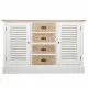 Aparador Alexandra House Living Blanco Madera de Paulonia Madera MDF 40 x 80 x 124 cm