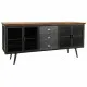 Sideboard Alexandra House Living Brown Grey Wood Metal 42 x 74 x 164 cm