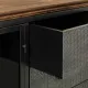 Sideboard Alexandra House Living Brown Grey Wood Metal 42 x 74 x 164 cm