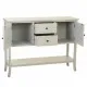 Sideboard Alexandra House Living Grey Glass Fir wood 37 x 91 x 121 cm