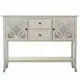 Sideboard Alexandra House Living Grey Glass Fir wood 37 x 91 x 121 cm
