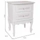 Nightstand Alexandra House Living White 34 x 57 x 42 cm