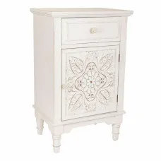 Nightstand Alexandra House Living White 32 x 74 x 46 cm