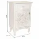 Nightstand Alexandra House Living White 32 x 74 x 46 cm