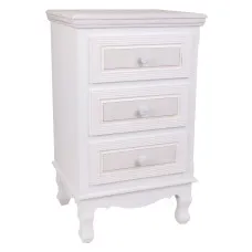 Nightstand Alexandra House Living White 33 x 68 x 41 cm