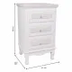 Nightstand Alexandra House Living White 33 x 68 x 41 cm