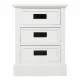 Nightstand Alexandra House Living White 35 x 60 x 45 cm