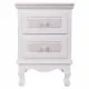 Mesita de Noche Alexandra House Living Blanco 33 x 53 x 37 cm