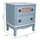 Mesita de Noche Alexandra House Living Azul 36 x 56 x 50 cm