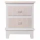 Mesita de Noche Alexandra House Living Blanco 30 x 50 x 40 cm