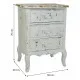 Nightstand Alexandra House Living White 40 x 70 x 50 cm
