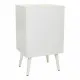 Mesita de Noche Alexandra House Living Blanco 36 x 71 x 42 cm