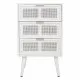 Nightstand Alexandra House Living White 36 x 71 x 42 cm