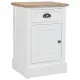 Nightstand Alexandra House Living White Brown 35 x 63 x 41 cm