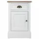 Nightstand Alexandra House Living White Brown 35 x 63 x 41 cm