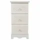 Nightstand Alexandra House Living White Cream 26 x 60 x 31 cm