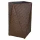 Macetero Alexandra House Living Marrón oscuro Hierro Ratán Plástico 31 x 56 x 31 cm