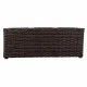 Planter Alexandra House Living Brown Iron Rattan Plastic 18 x 18 x 48 cm