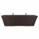 Maceta para Barandilla Alexandra House Living Marrón Hierro Ratán Plástico 20 x 19 x 61 cm