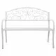 Bench Alexandra House Living White Iron 53 x 91 x 153 cm