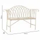 Bench Alexandra House Living White Iron 50 x 88 x 110 cm