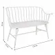 Bench Alexandra House Living White Iron 53 x 86 x 128 cm