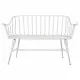Bench Alexandra House Living White Iron 53 x 86 x 128 cm