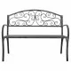 Bench Alexandra House Living Grey Iron 53 x 91 x 153 cm