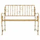 Banco Alexandra House Living Amarillo Metal 50 x 92 x 126 cm