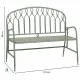 Bench Alexandra House Living Green Metal 56 x 98 x 118 cm