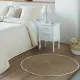 Carpet Alexandra House Living White Natural 100 x 100 cm Circular