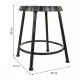 Stool Alexandra House Living Metal Iron 35 x 46 x 35 cm