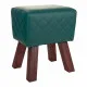 Stool Alexandra House Living PVC MDF Wood 30 x 47 x 36 cm