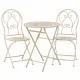 Table set with 2 chairs Alexandra House Living White 60 x 75 x 60 cm