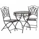 Table set with 2 chairs Alexandra House Living Black 60 x 75 x 60 cm