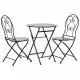 Table set with 2 chairs Alexandra House Living Black 60 x 75 x 60 cm