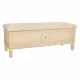 Banqueta Alexandra House Living Beige Esponja Madera de abeto 43 x 48 x 120 cm