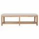 Bench Alexandra House Living Grey Cream 38 x 51 x 150 cm