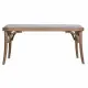 Banqueta Alexandra House Living Gris Madera de caucho 37 x 47 x 110 cm