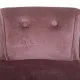 Bench Alexandra House Living Pink Velvet Rubber 46 x 58 x 45 cm