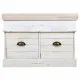Banco baúl Alexandra House Living Blanco Madera de Paulonia Madera MDF 35 x 50 x 70 cm
