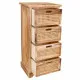Cajonera Alexandra House Living Caña Madera de Paulonia 29 x 75 x 35 cm