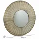 Wall mirror Alexandra House Living Golden 5 x 80 x 80 cm Circle